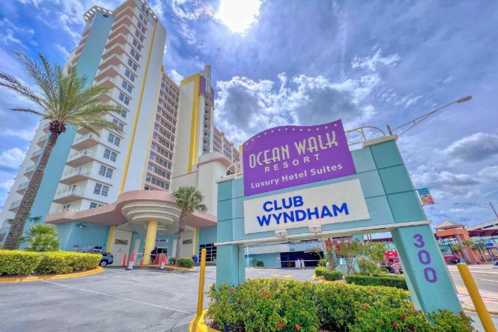 1 Bedroom Direct Oceanfront Condo Wyndham Ocean Walk Resort - Daytona Funland 703 Daytona Beach Exterior foto